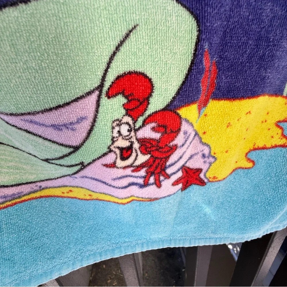 VTG Disney The Little Mermaid 90's Kids Beach Towel‎ Jay Franco & Sons